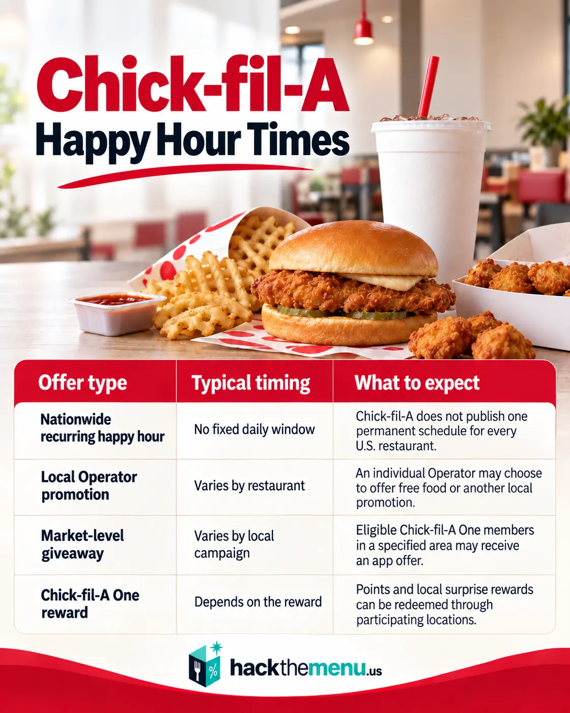 Chick-fil-A Happy Hour Times