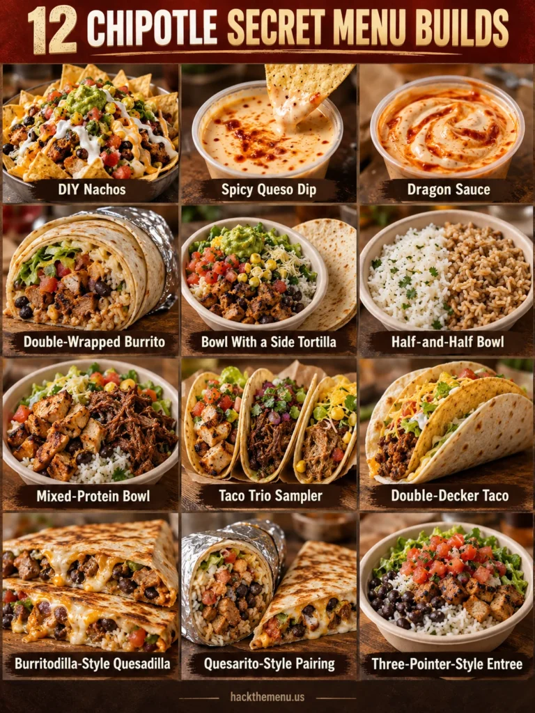 Chipotle Secret Menu Hacks infographic