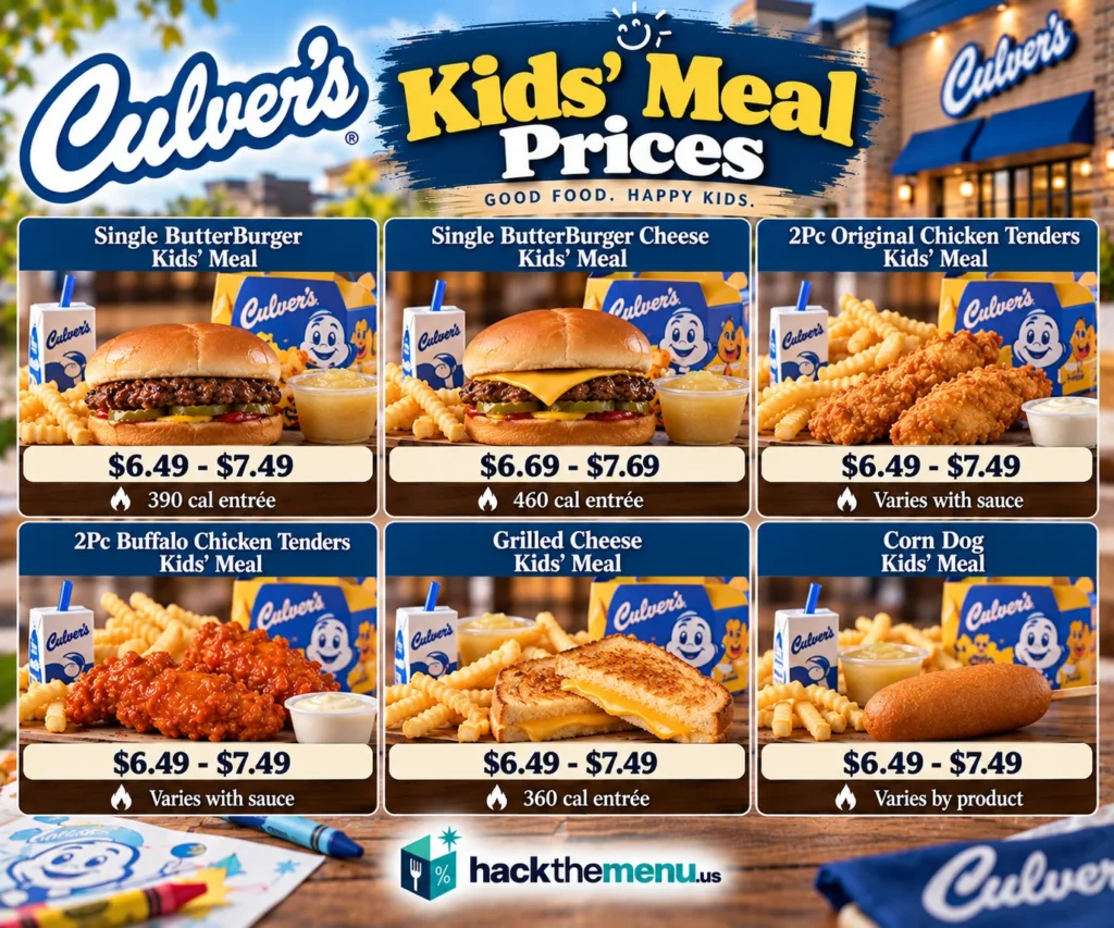 Culver's Kids' Meal Prices
