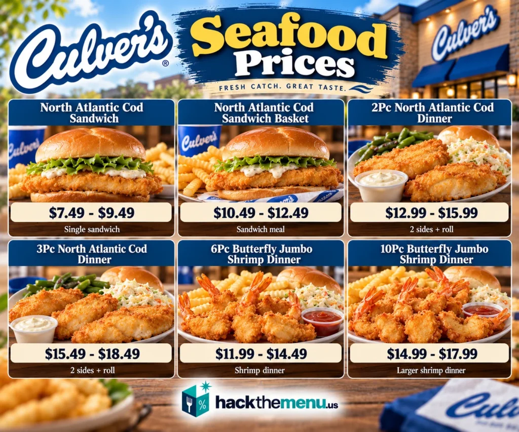 Culver's Seafood Prices
