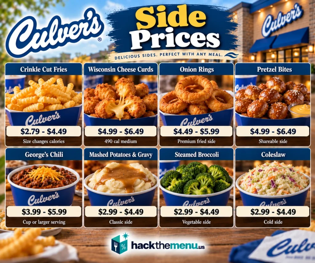 Culver's Side Prices