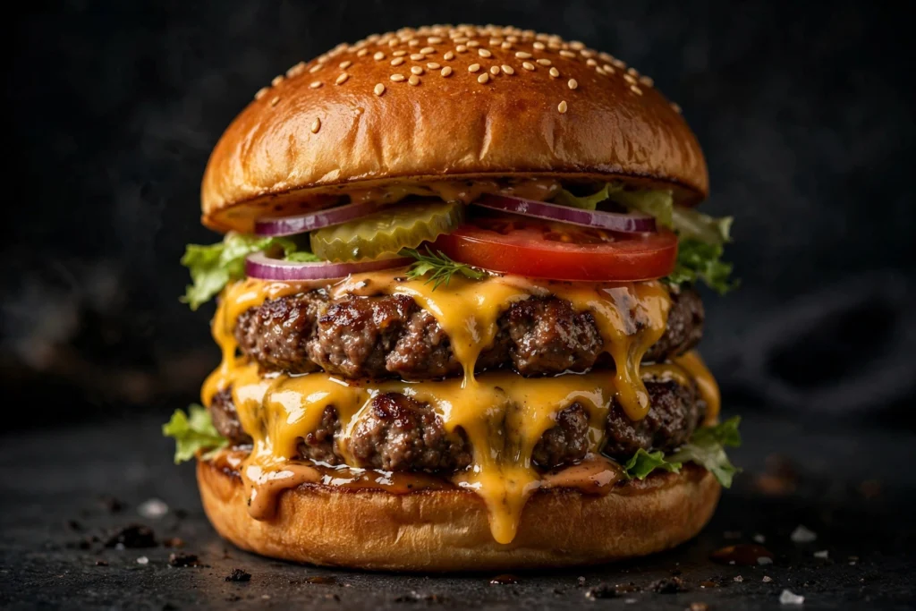 Wendy's double cheeseburger