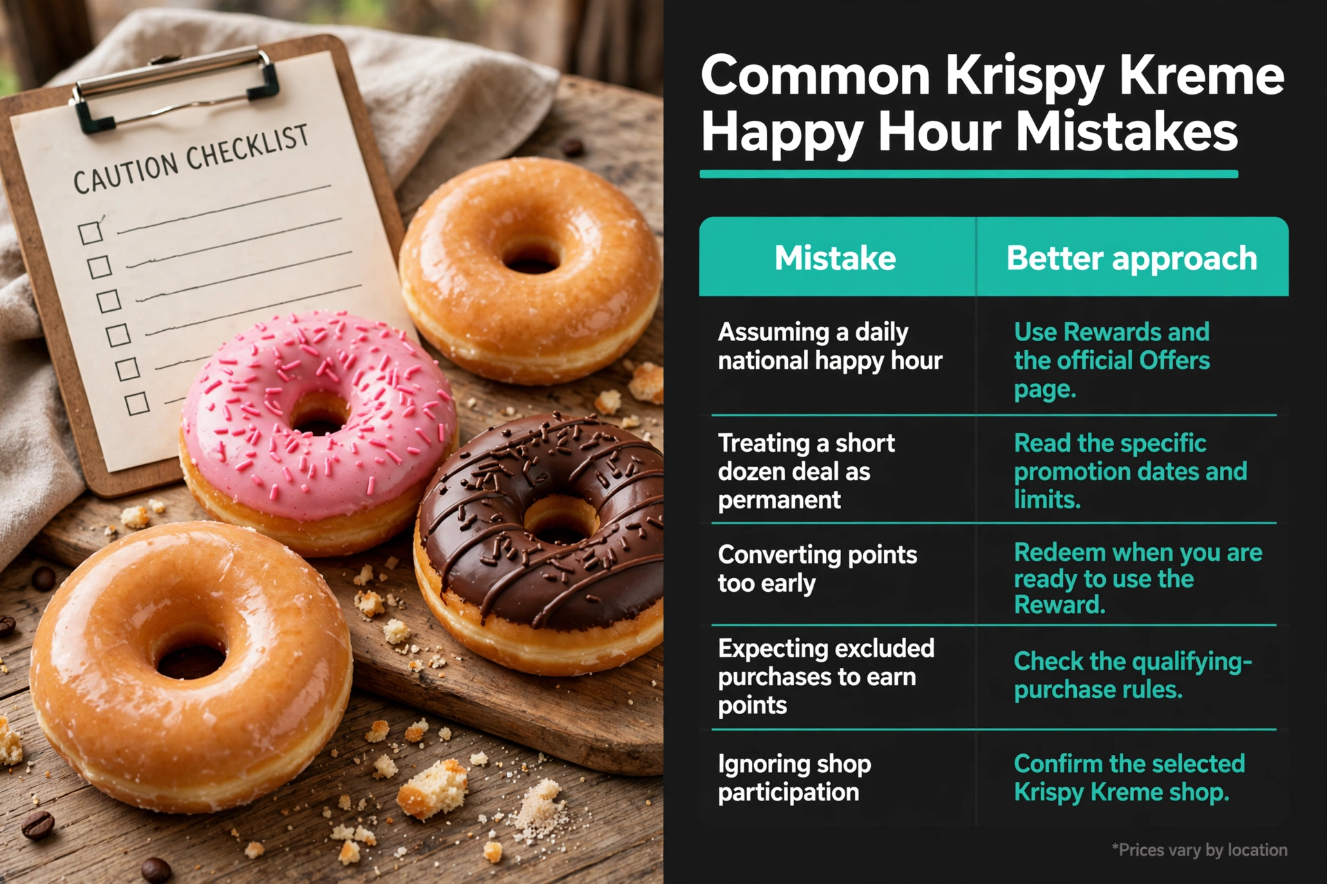 Infographic: Krispy Kreme Common Krispy Kreme Happy Hour Mistakes