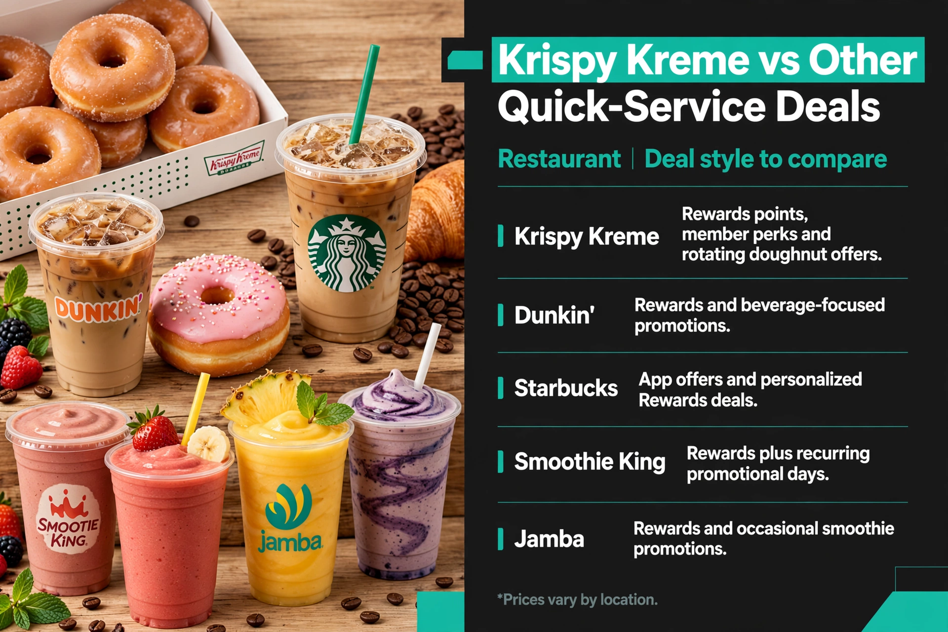 Infographic: Krispy Kreme Krispy Kreme vs Other Quick-Service Deals