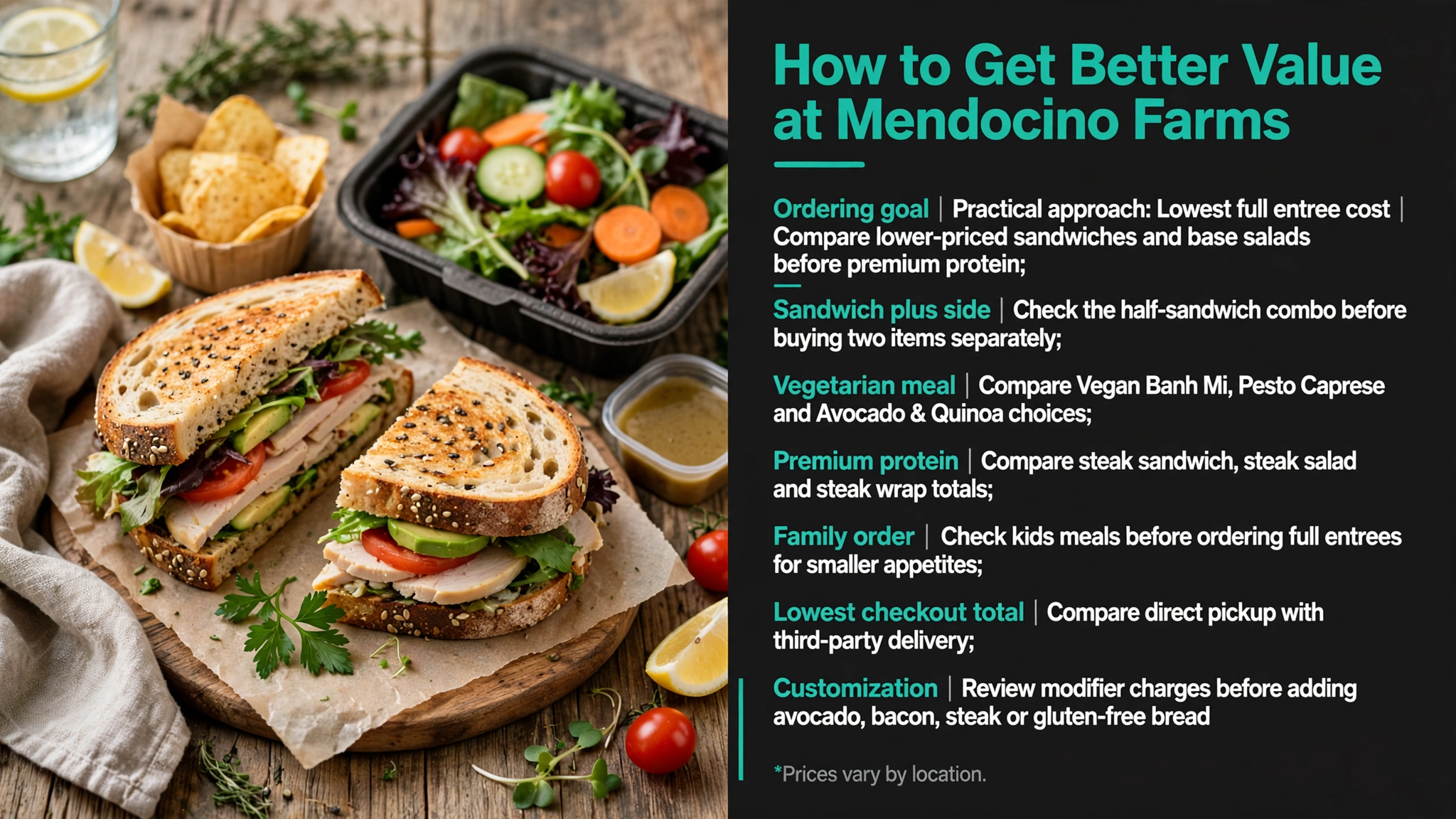 Infographic: Mendocino Farms How to Get Better Value