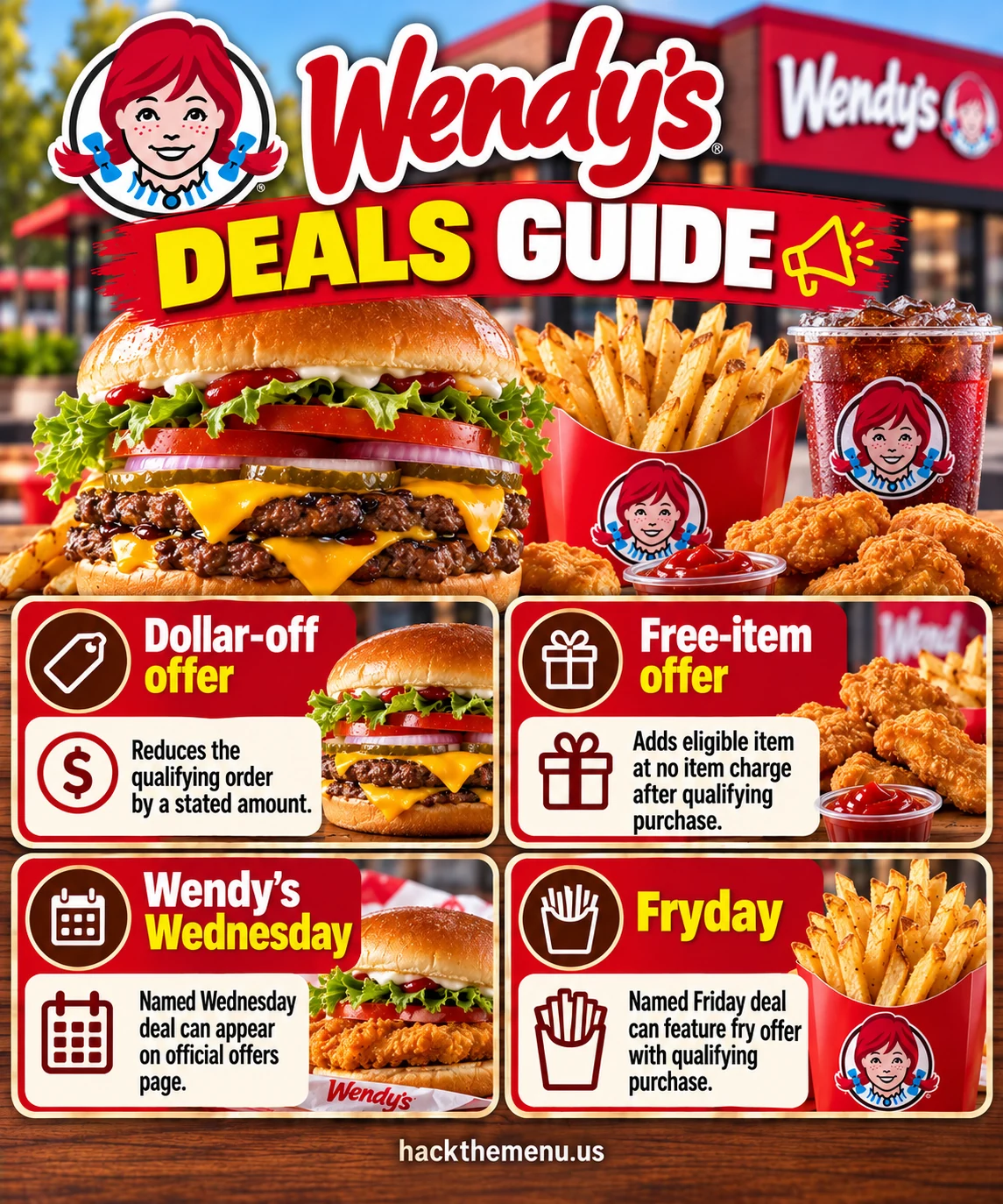 Wendys Happy Hour Deal Alternatives infographic